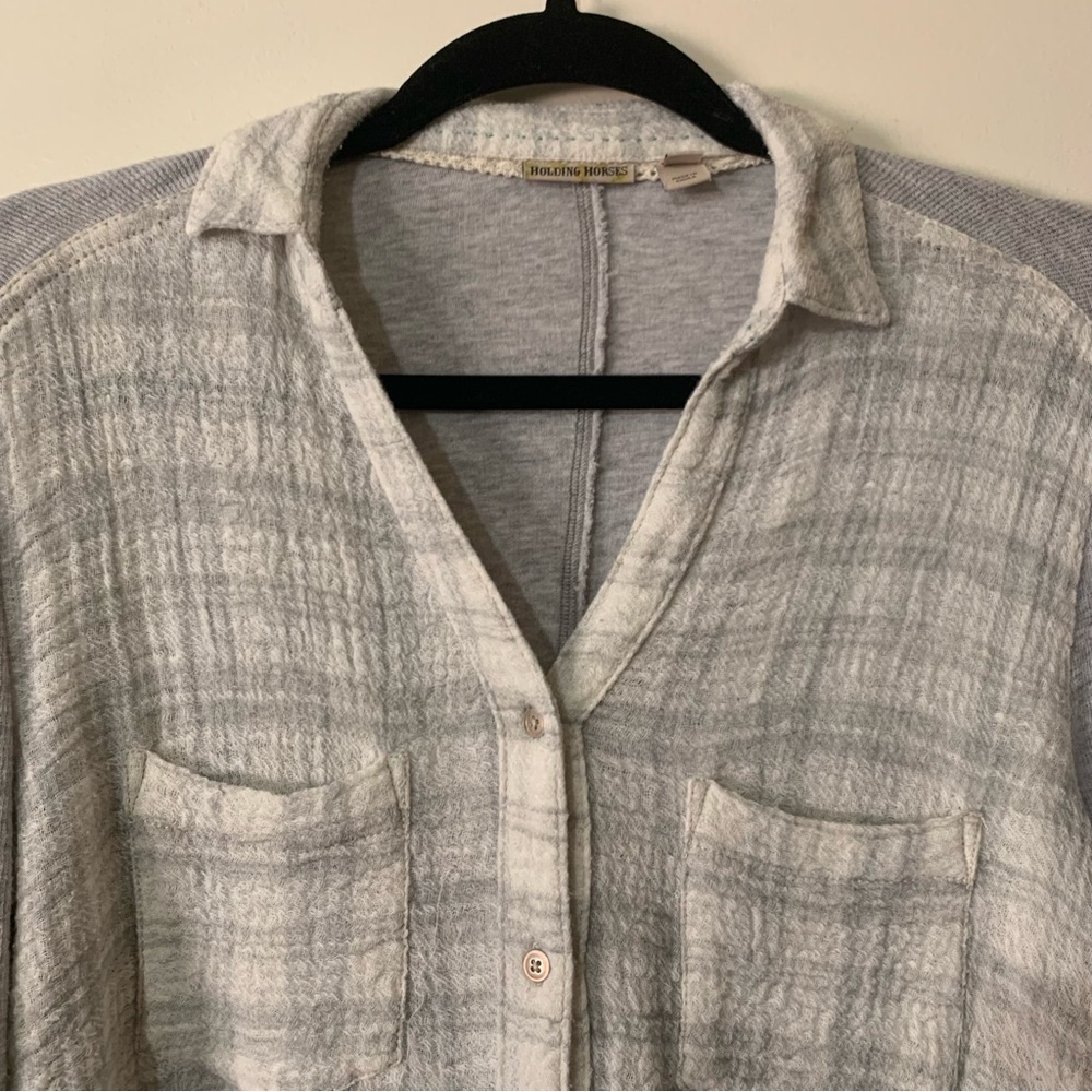 Anthropologie Holding Horses Forsby Plaid Button Down - Picture 4 of 10